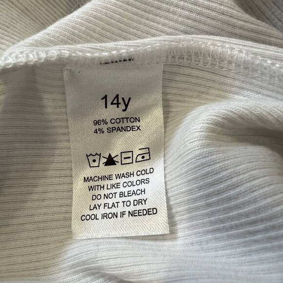 🆕NWT Little Parni White Ribbed Skirt - Picture 6 of 8
